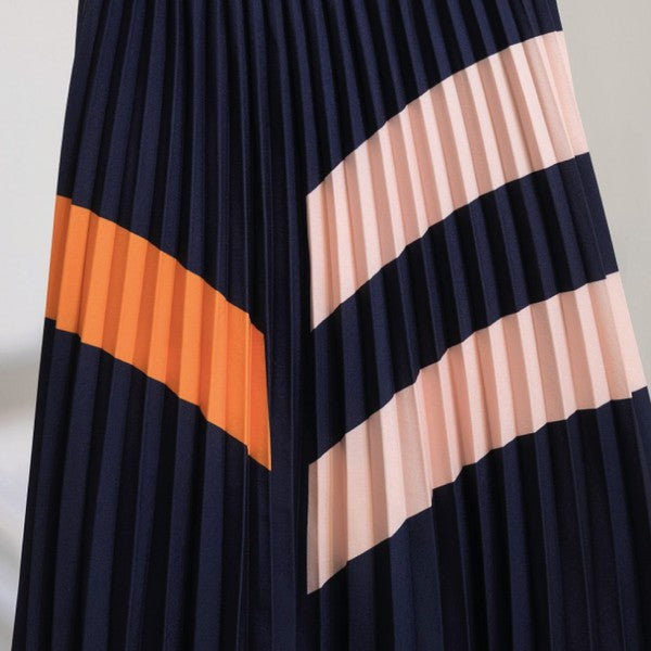 Wavy Contrast Skirt