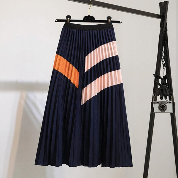 Wavy Contrast Skirt