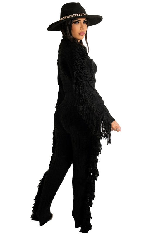 WOMEN FASHUON 2PC SWEATER PANTS SET