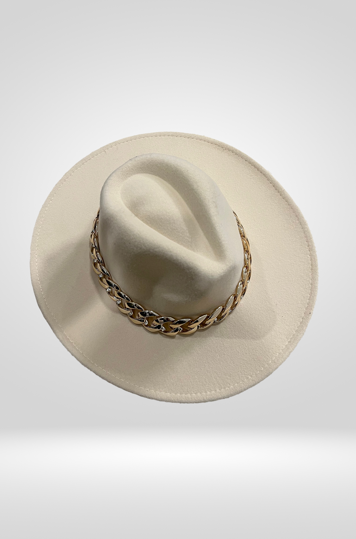 Cuban Link Fedora Hat