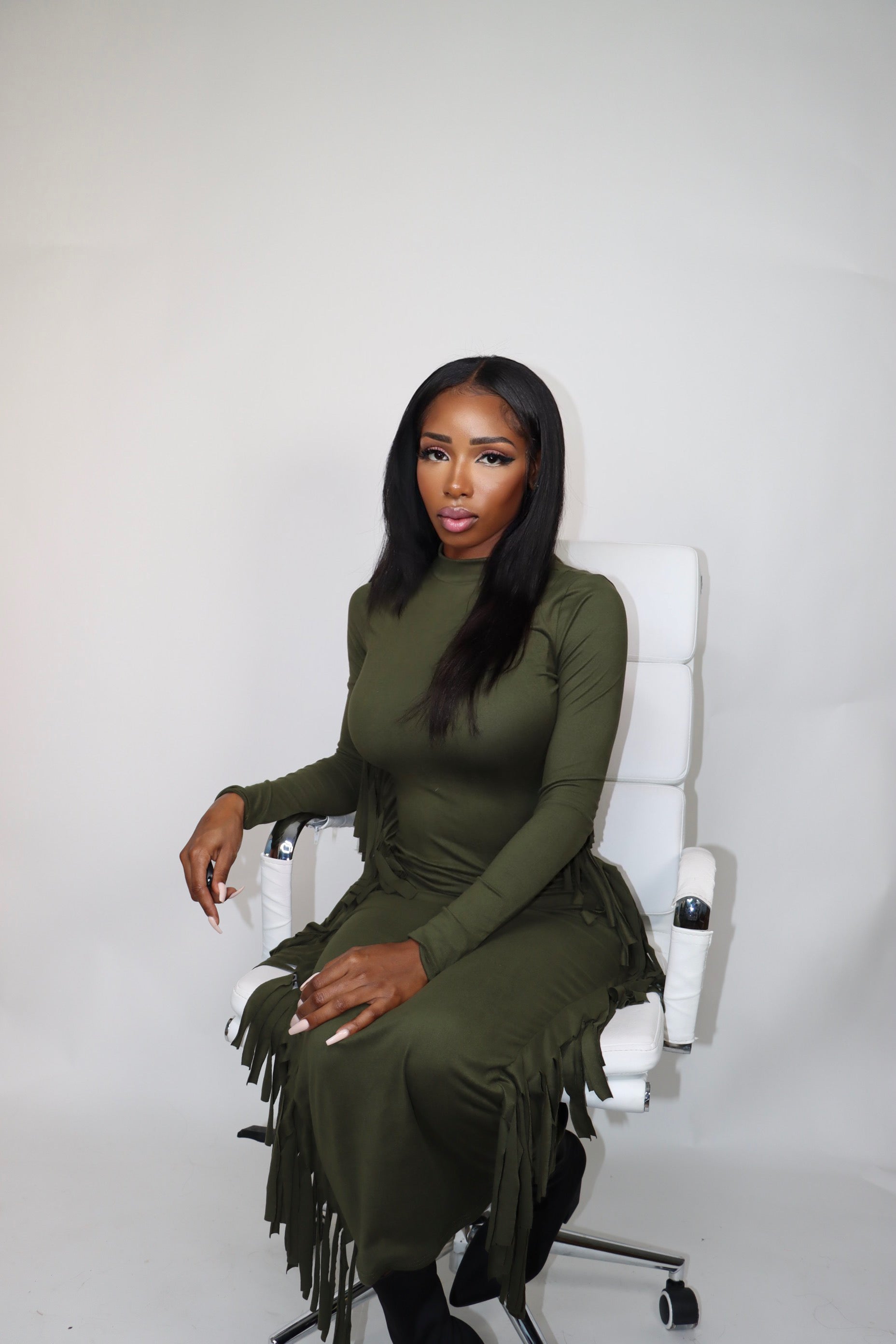 Simone Fringe Midi Dress