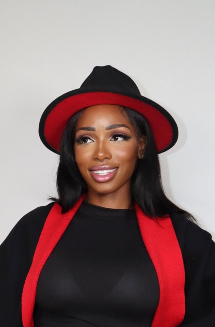 Luxury Red Bottom Fedora
