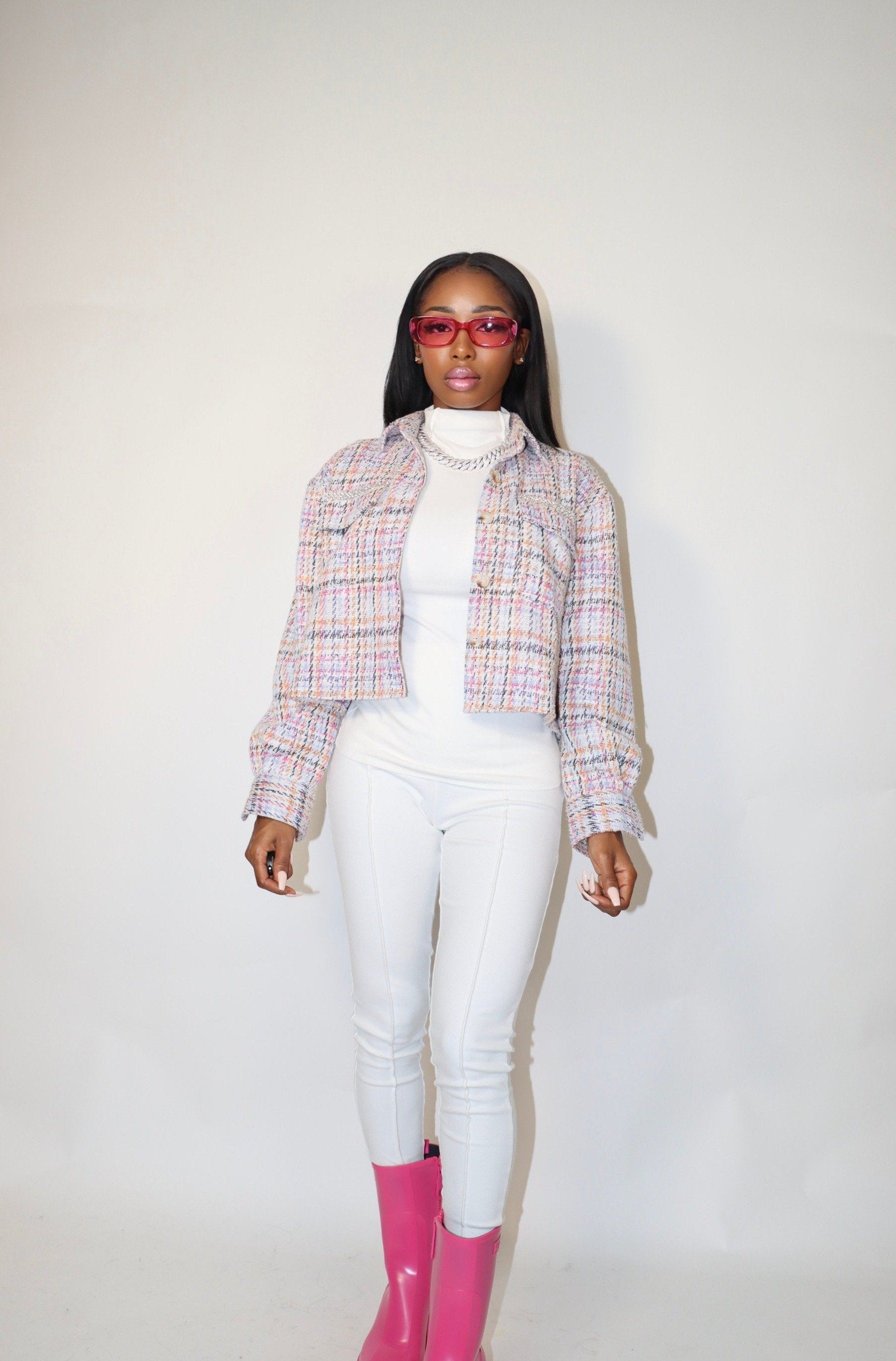 It Girl Colorful Rectangle Glasses