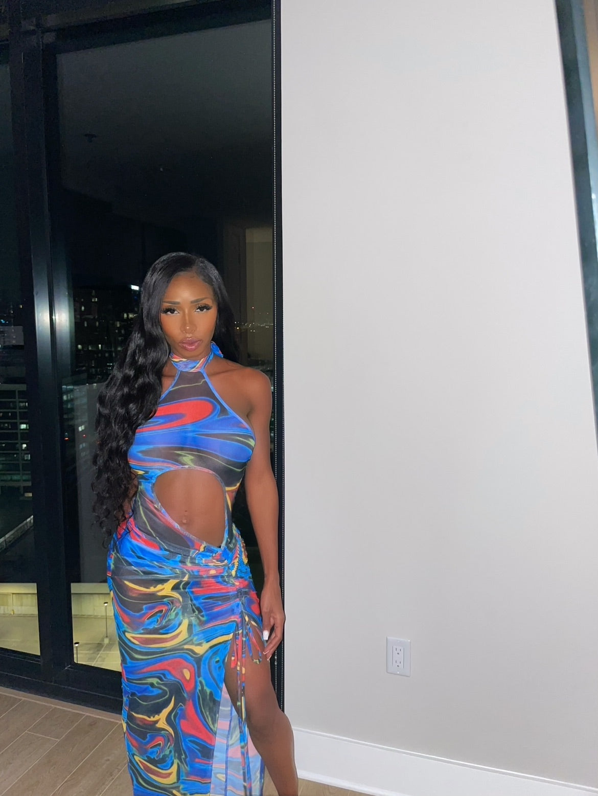 Sarita Mesh Maxi Dress