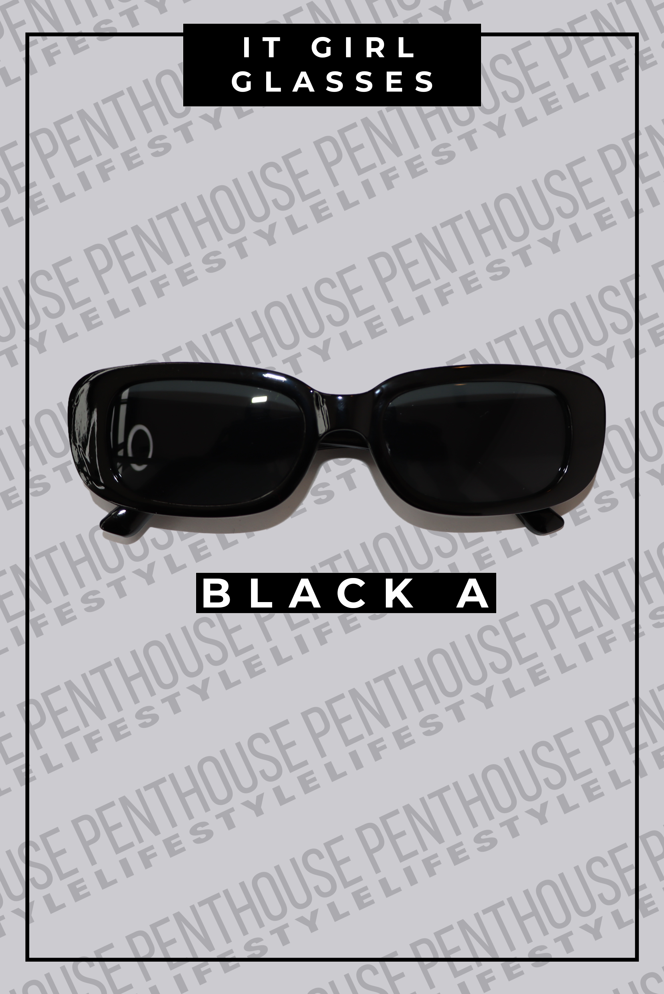It Girl Colorful Rectangle Glasses