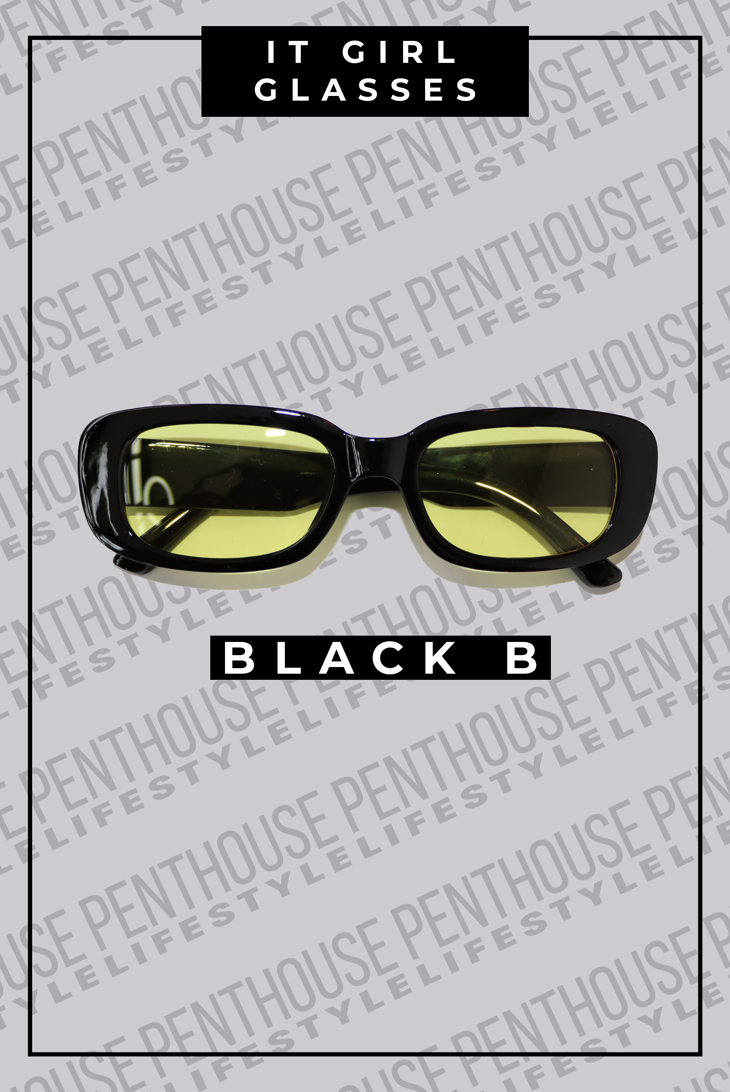 It Girl Colorful Rectangle Glasses