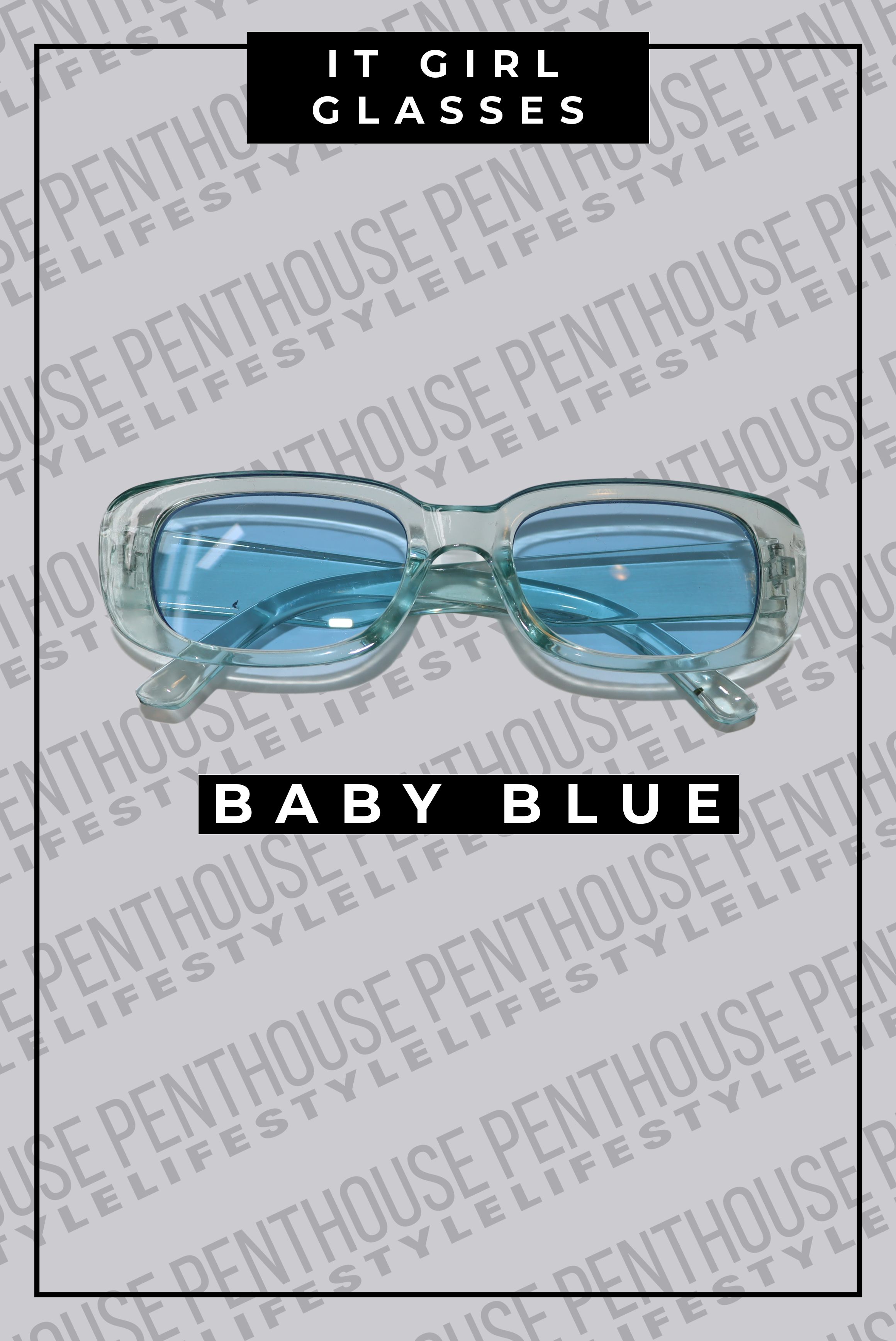 It Girl Colorful Rectangle Glasses