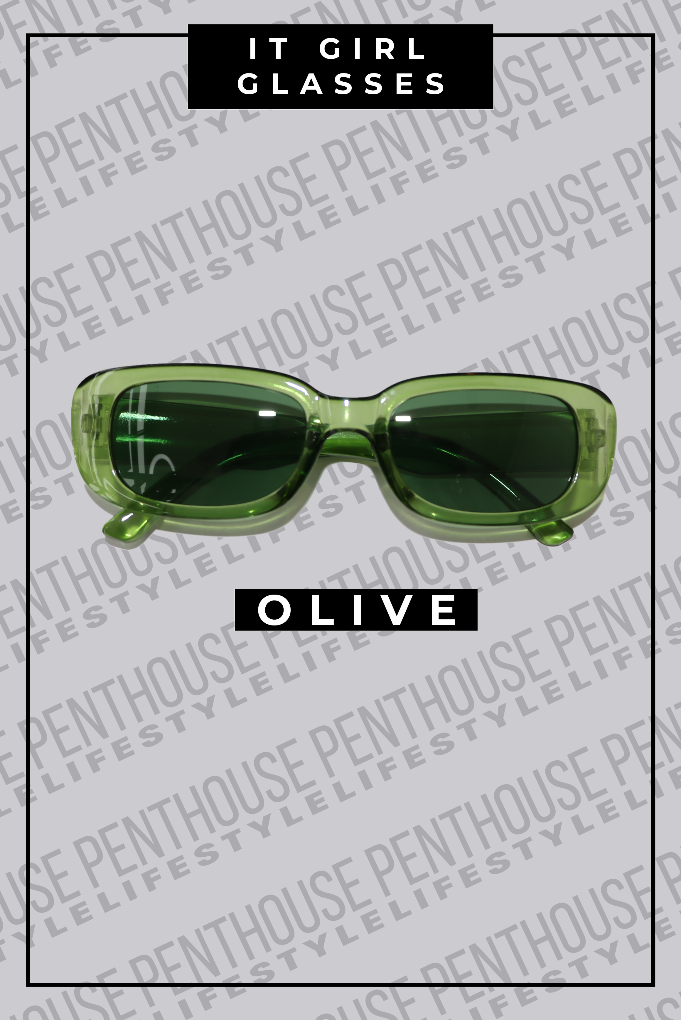 It Girl Colorful Rectangle Glasses