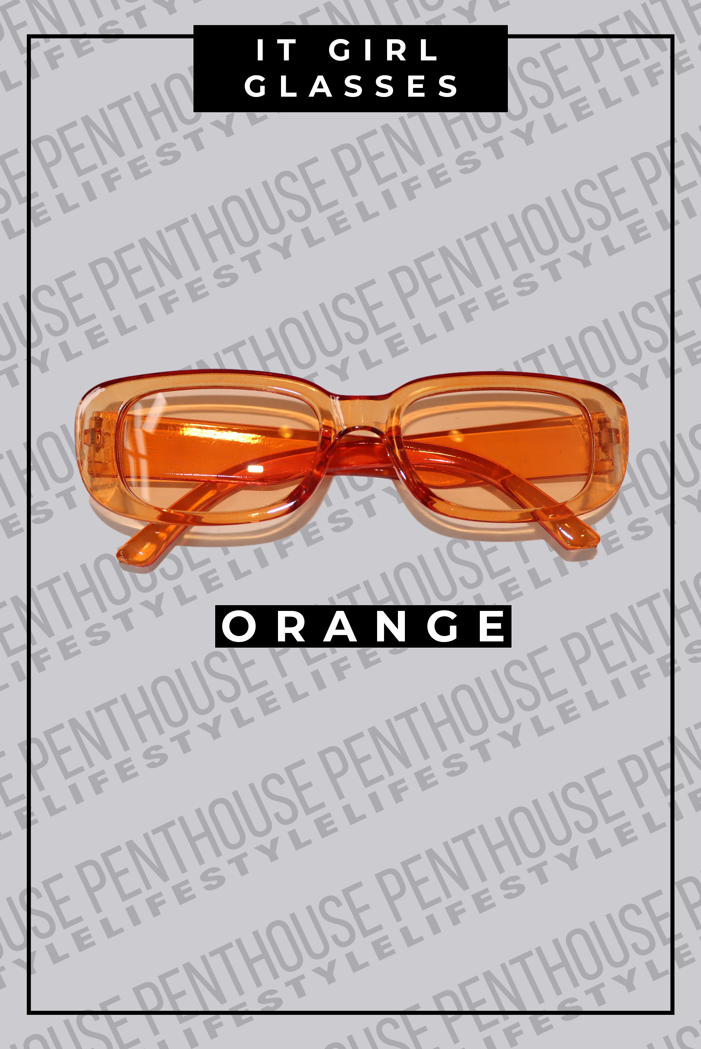 It Girl Colorful Rectangle Glasses