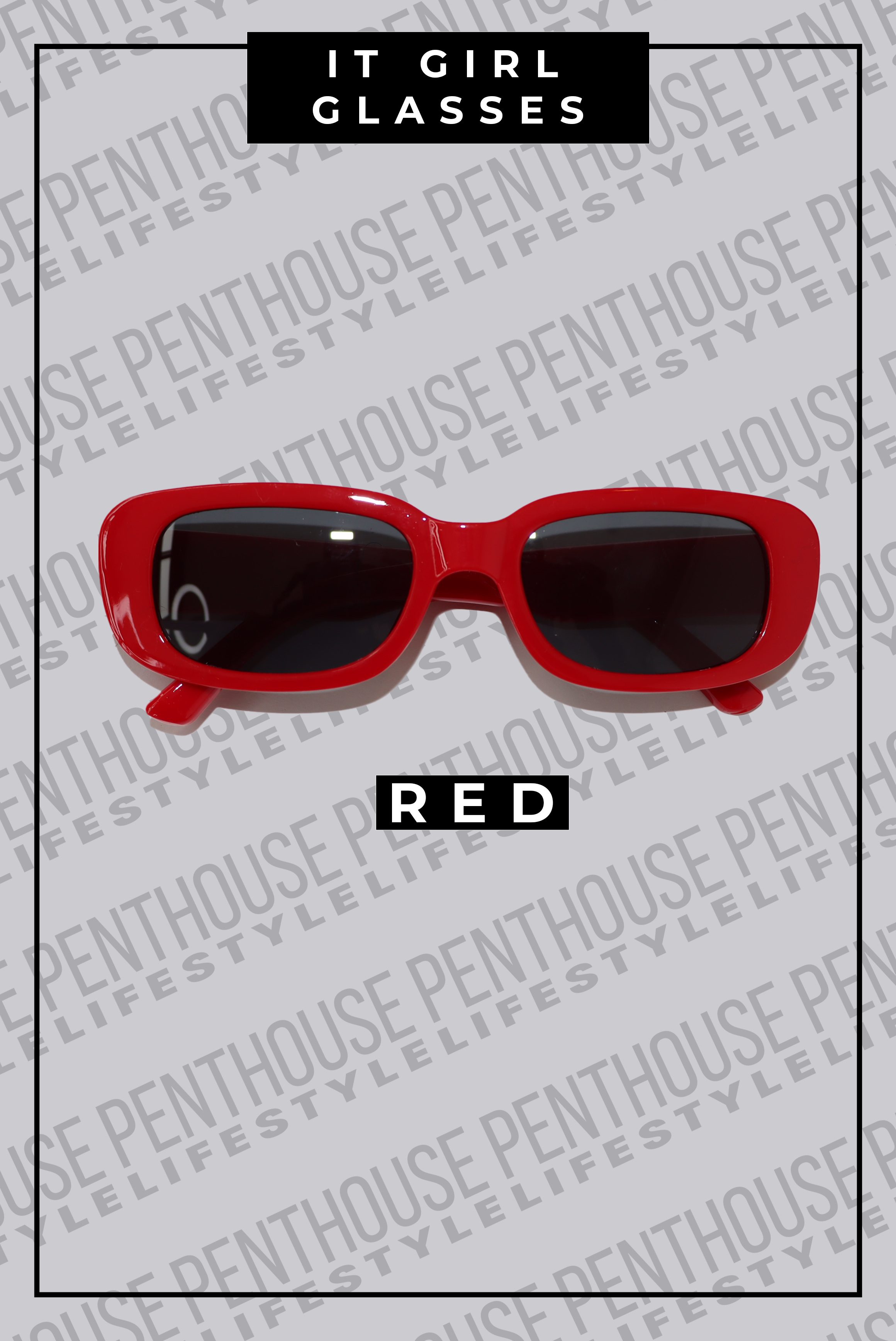 It Girl Colorful Rectangle Glasses