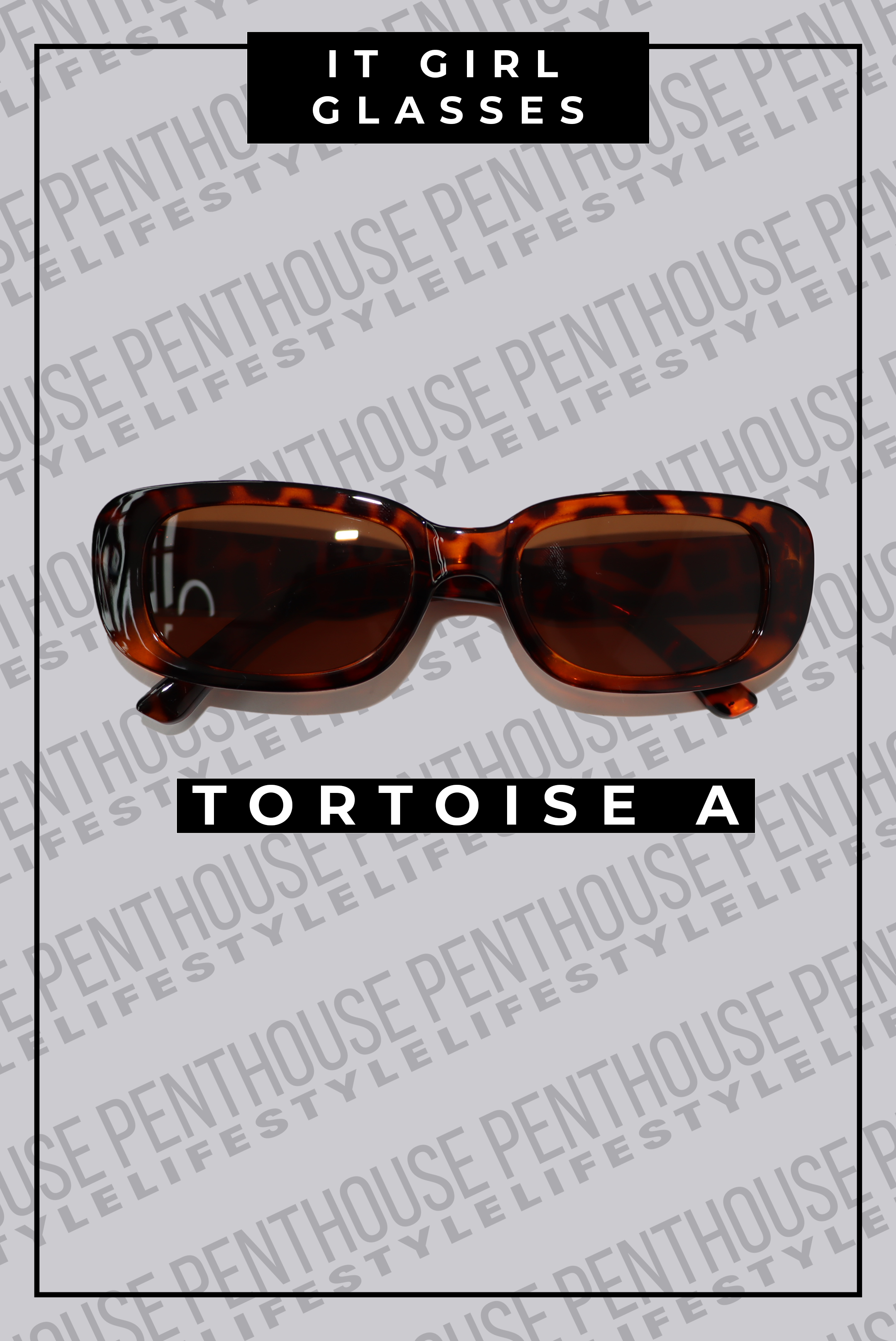 It Girl Colorful Rectangle Glasses