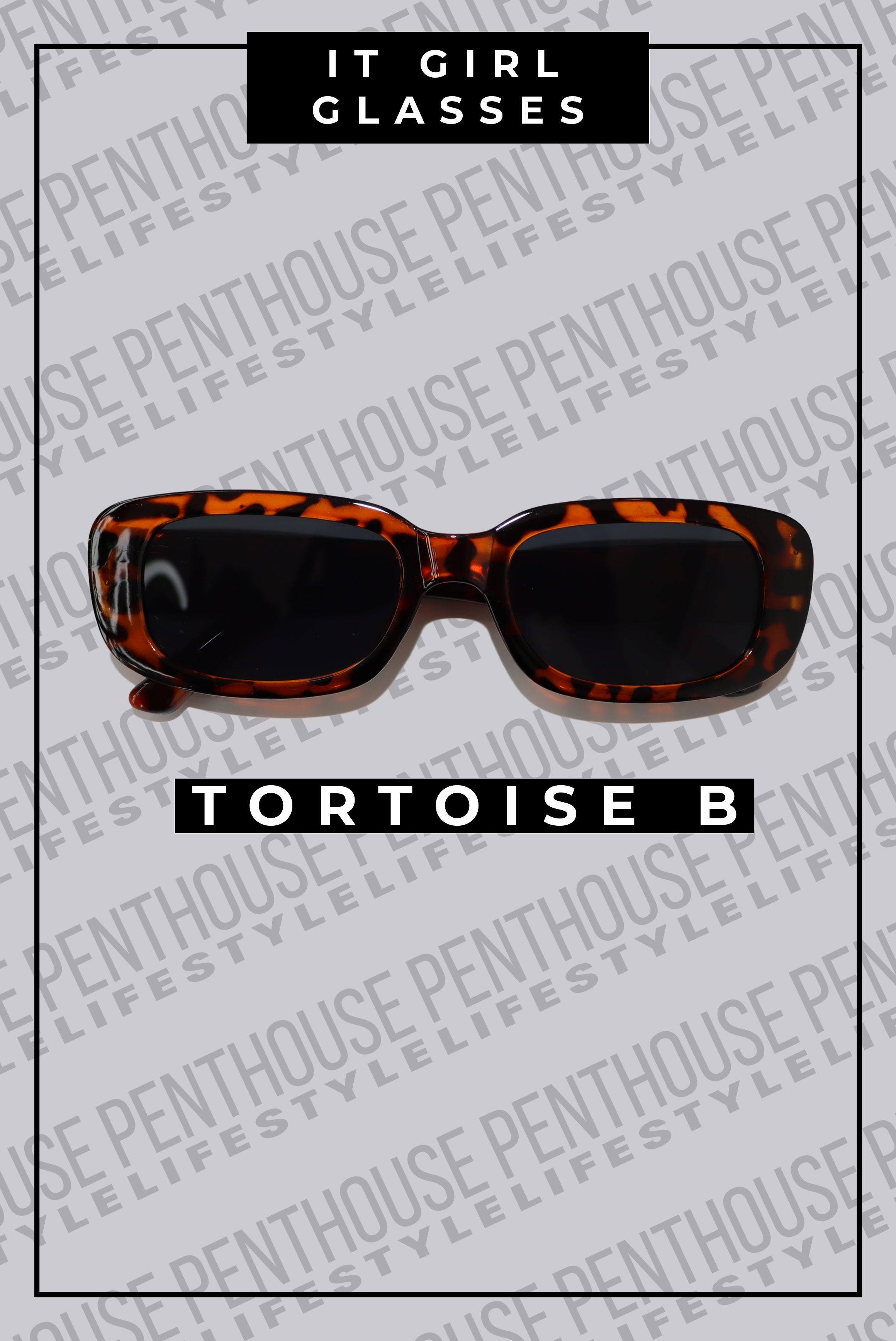 It Girl Colorful Rectangle Glasses