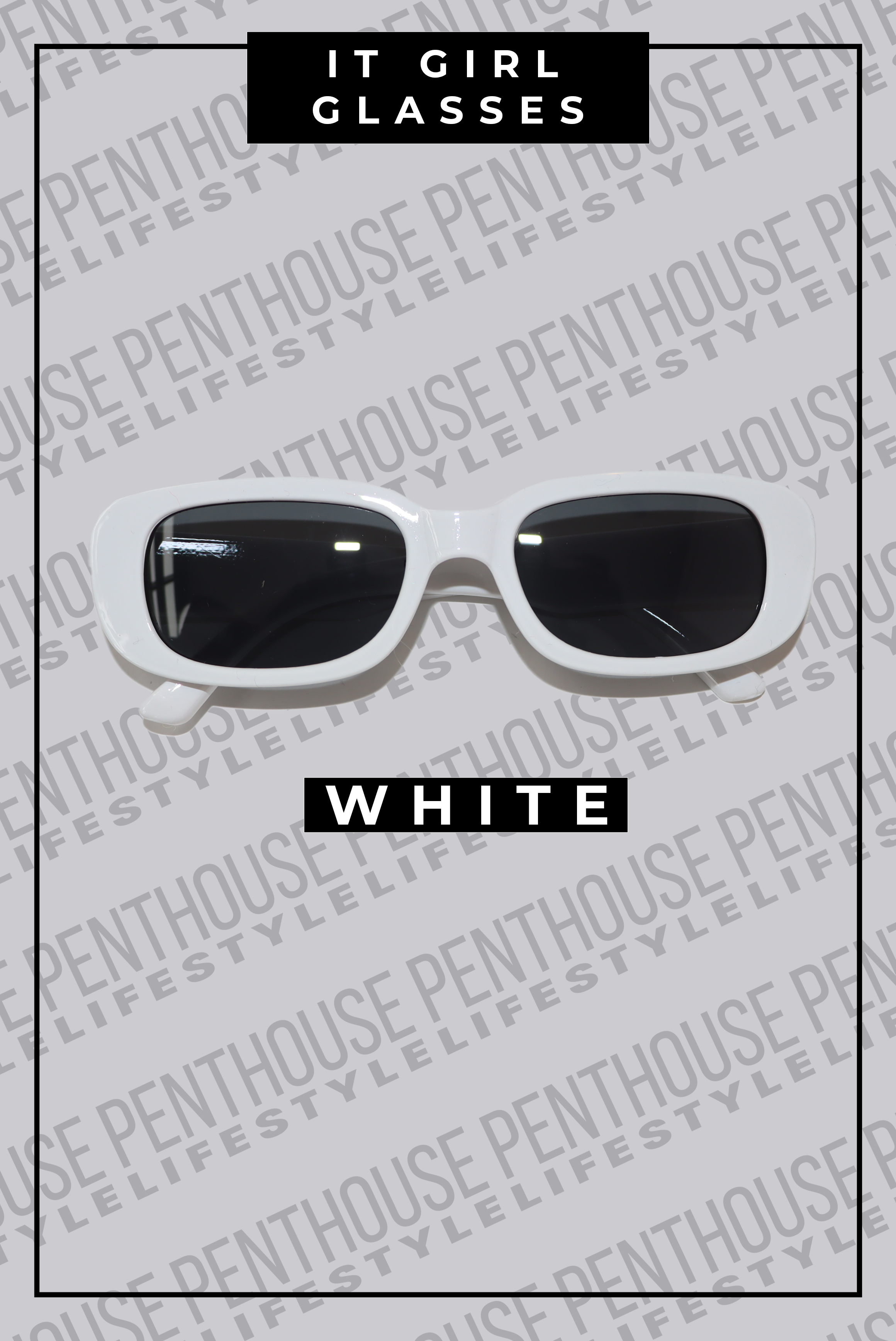 It Girl Colorful Rectangle Glasses