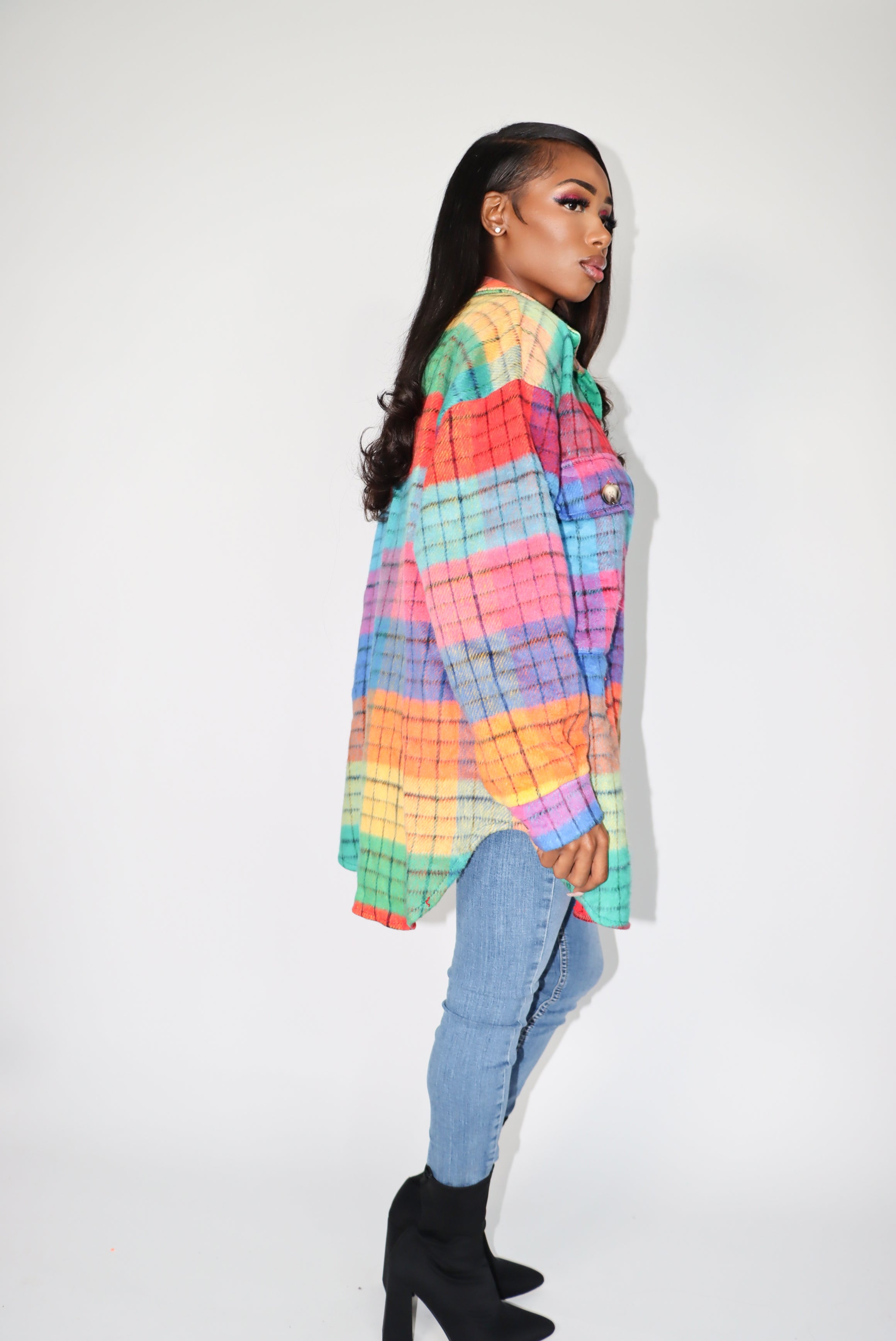 Colorful Plaid Shacket