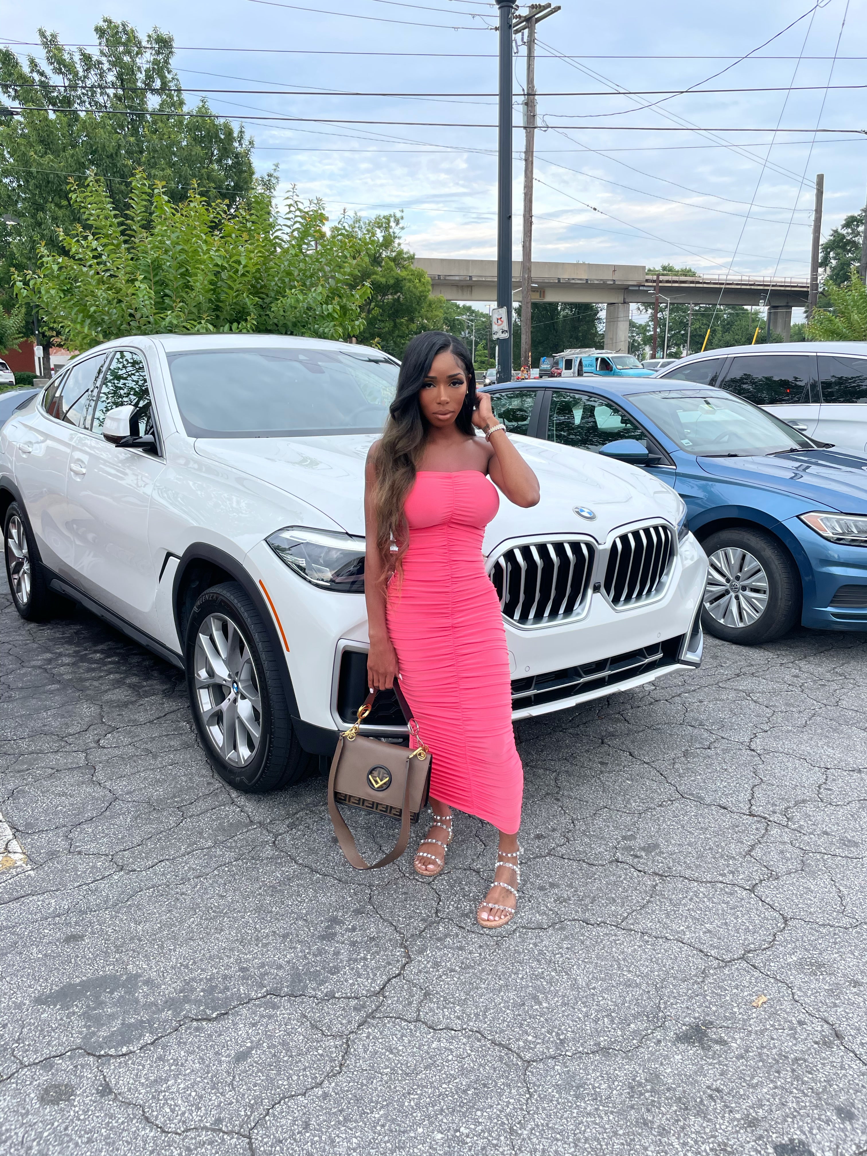 Jasmyne Ruched Maxi Dress