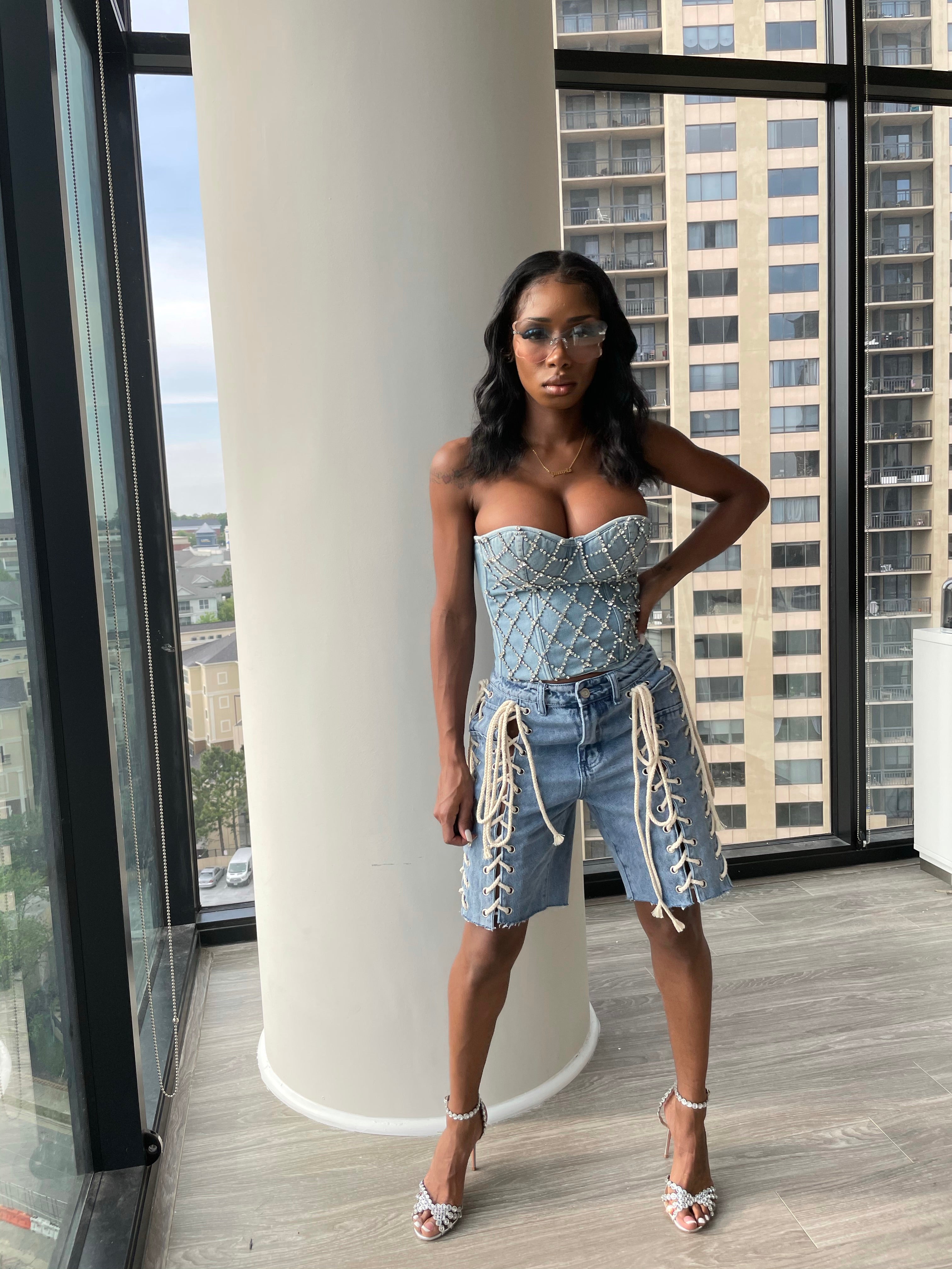 Tied Up Bermuda Shorts