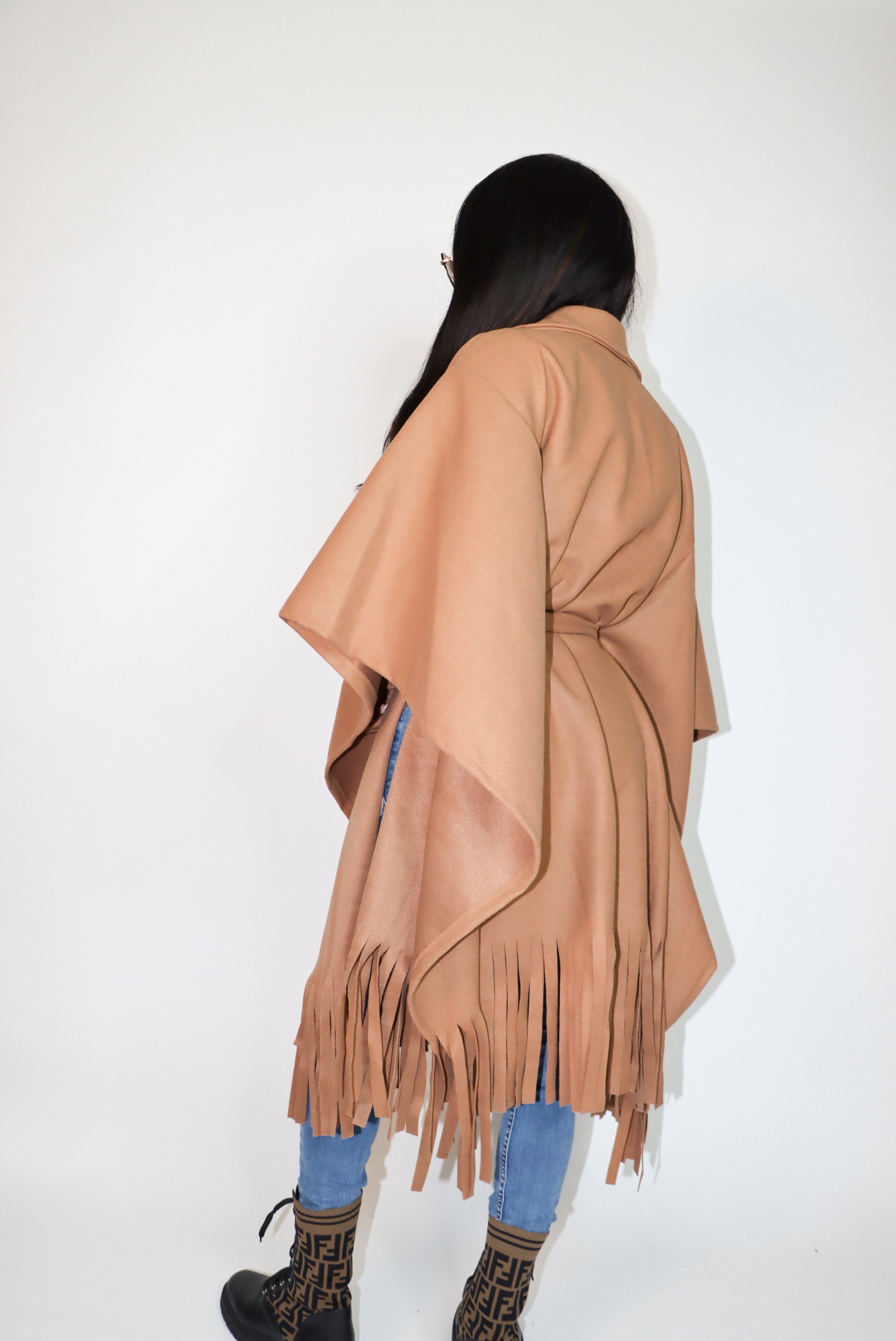 Fringe Kimono Poncho