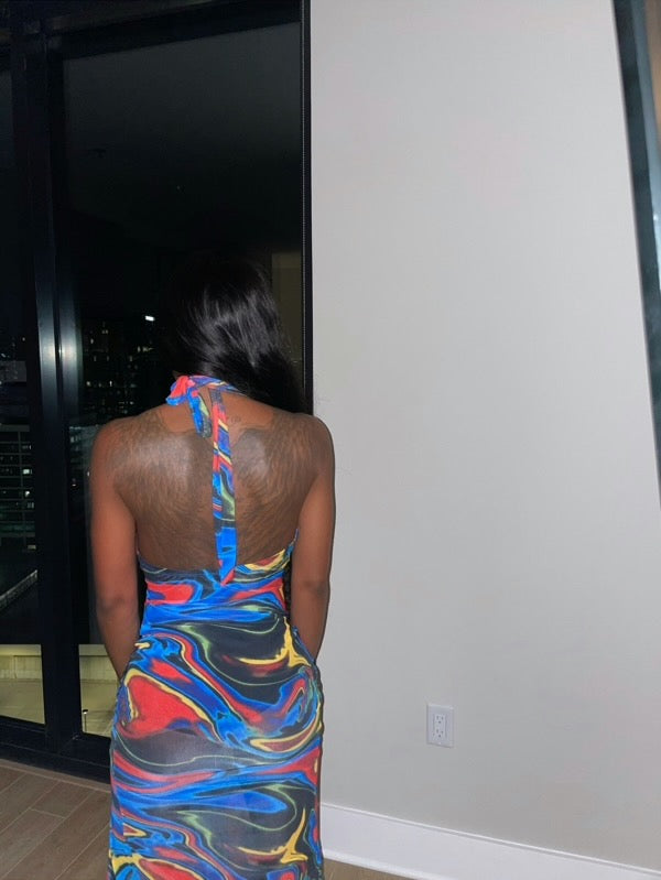 Sarita Mesh Maxi Dress