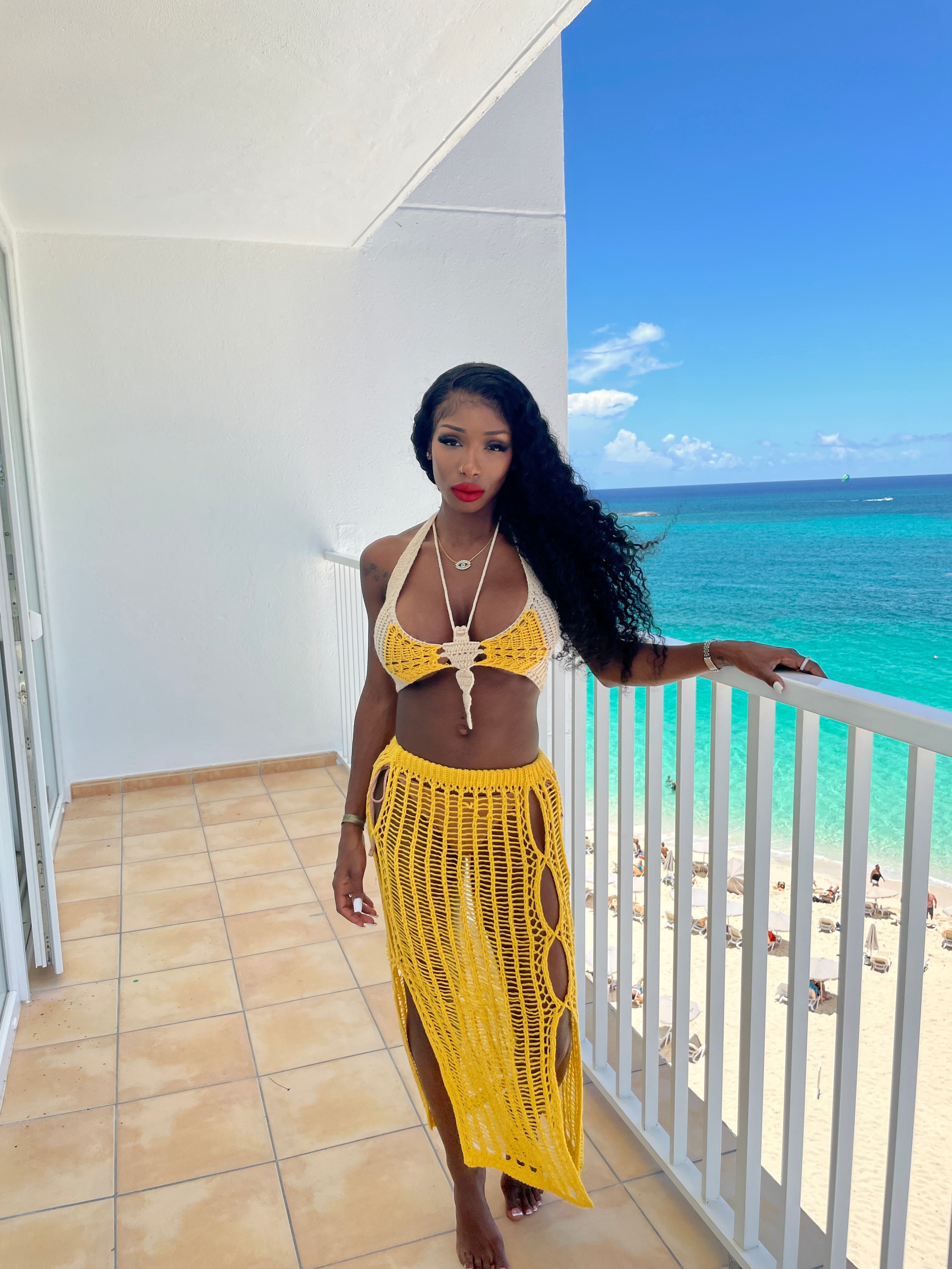 Butterfly Crochet Top