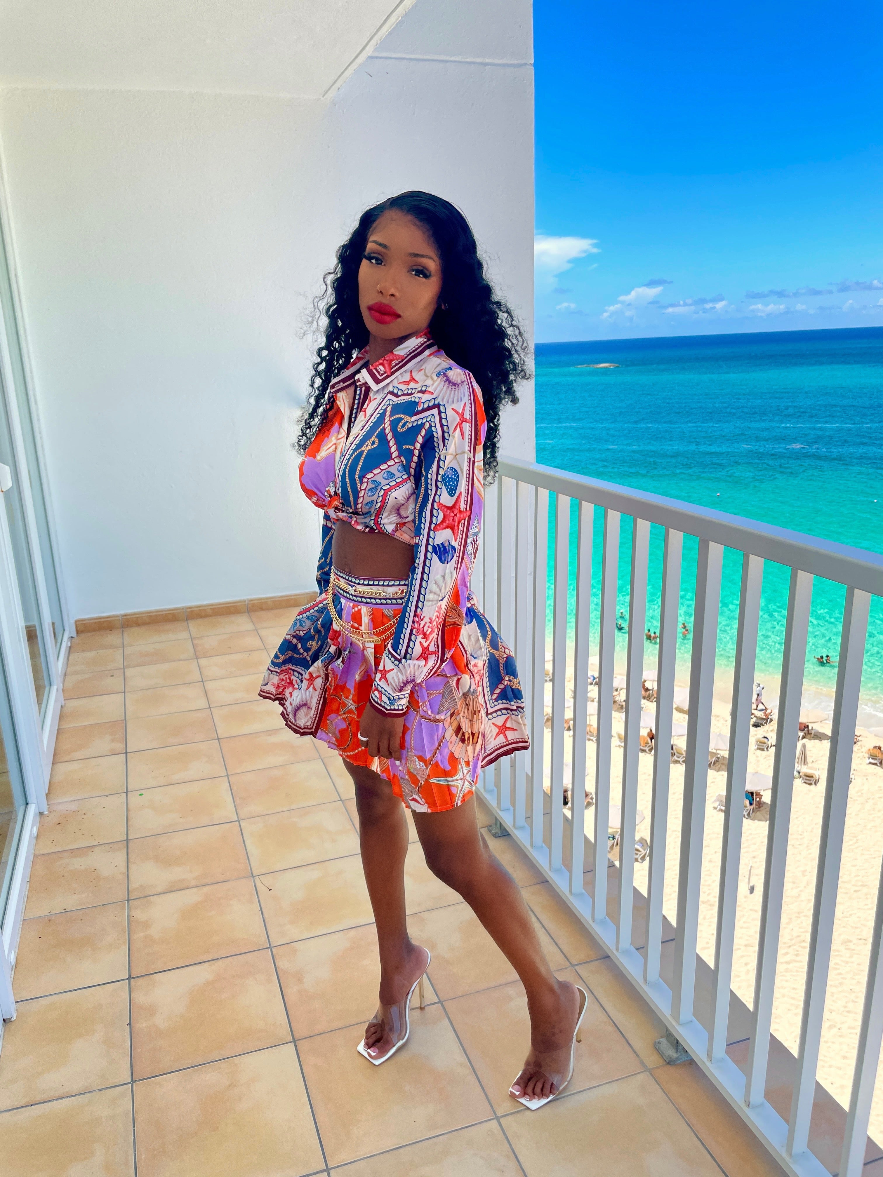 Classy Beach Skirt Set