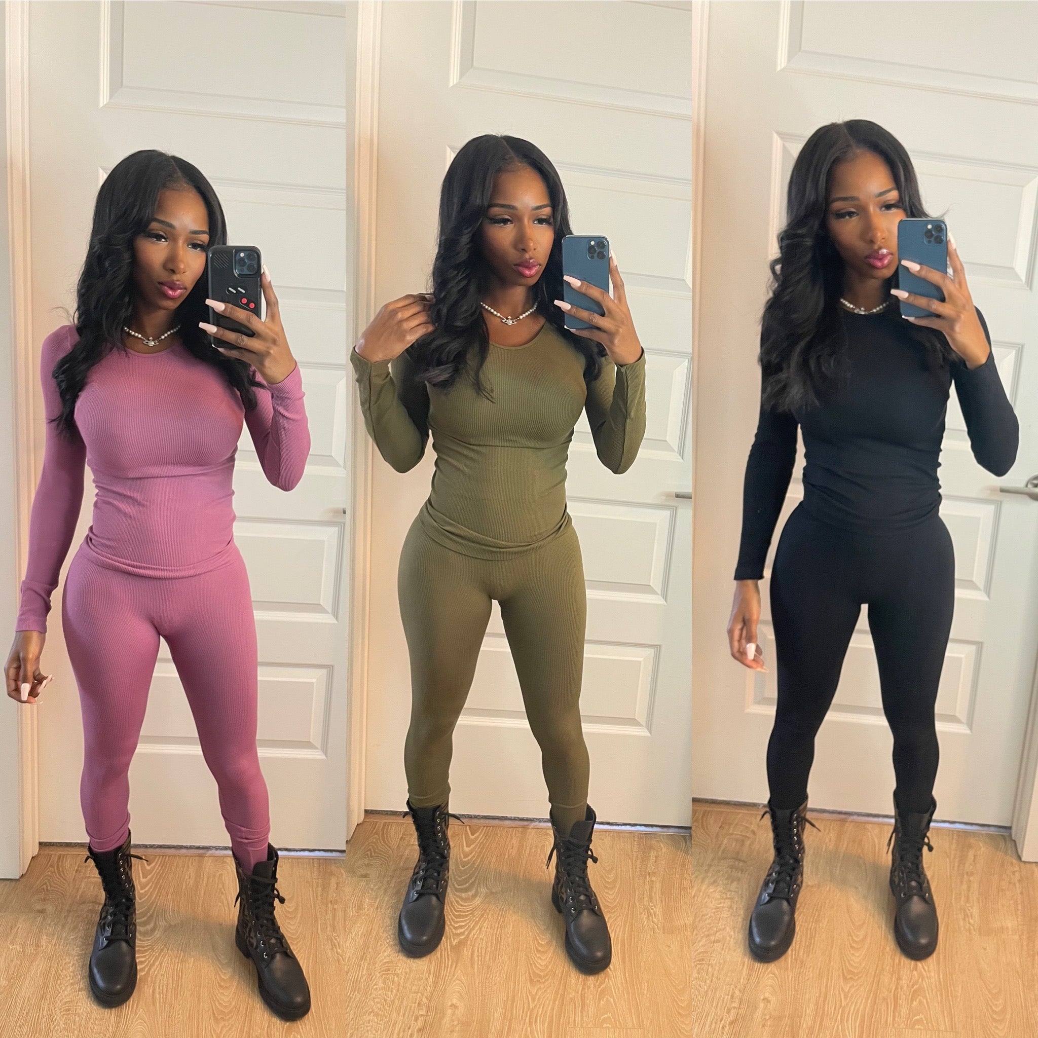 Seamless Ribbed Everday Basic Set