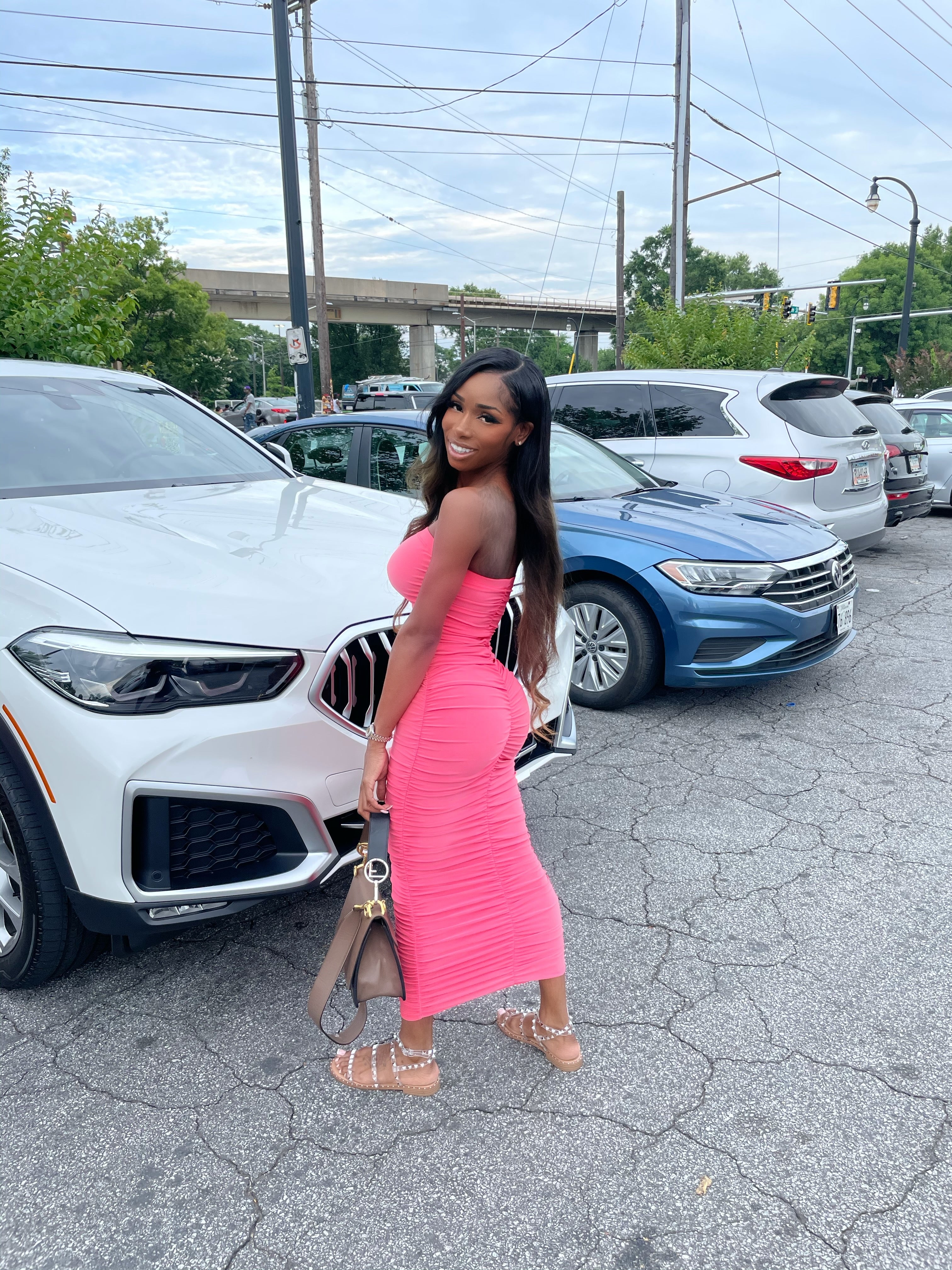 Jasmyne Ruched Maxi Dress