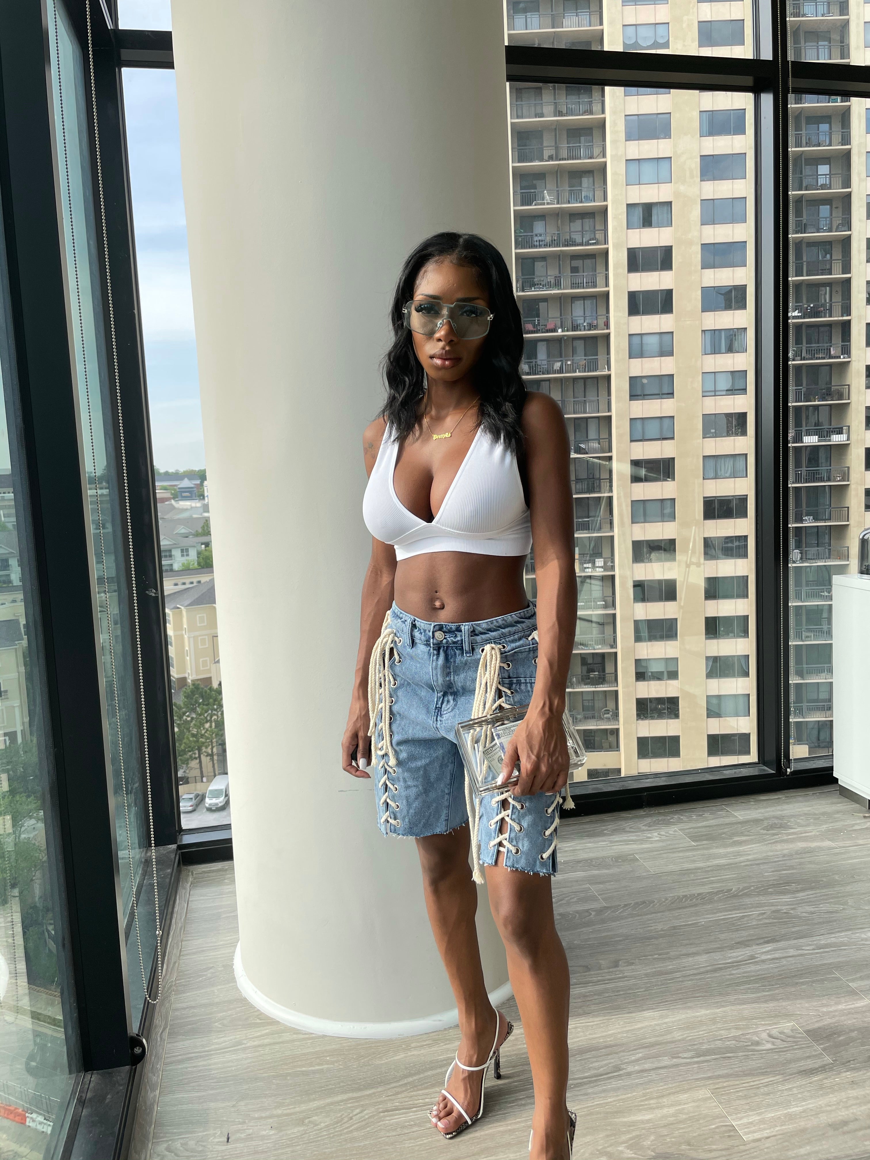 Tied Up Bermuda Shorts