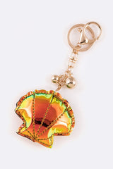 Holographic Puff Shell Iconic Key Chain