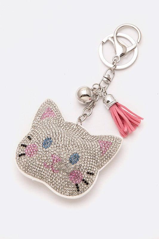 Crystal Kitty Key Chain