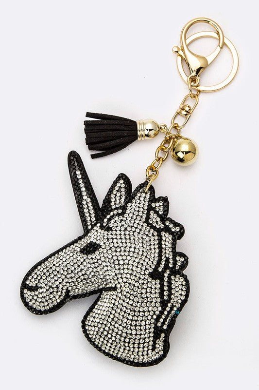 Crystal Unicorn Key Charm