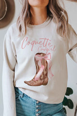 COQUETTE COWGIRL Graphic Sweatshirt