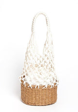 KNITTED BASKET BAG