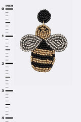 Bumble Bee Beaded Iconic Earrings