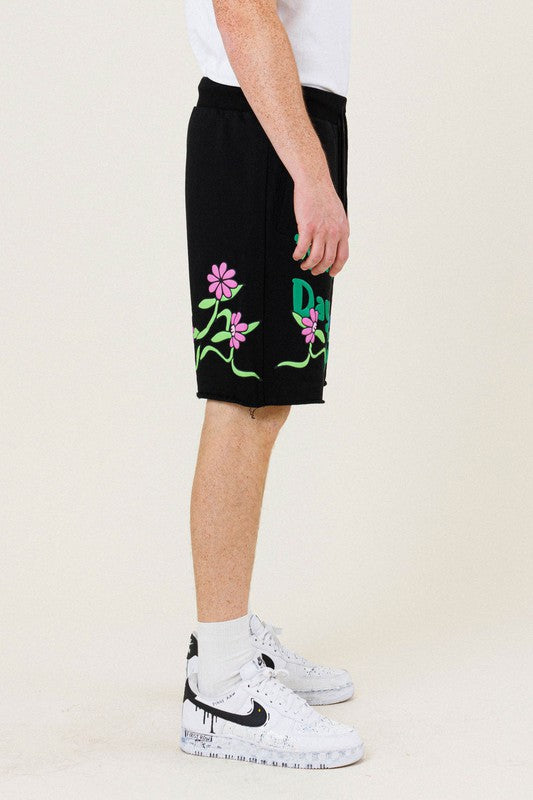 Flower Graphic Terry Short