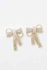 Crystal Bow Earrings