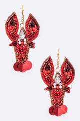 Beading Iconic Crawfish Earrings