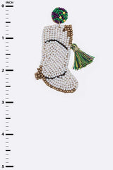 Mari Gras Iconic Beaded Earrings