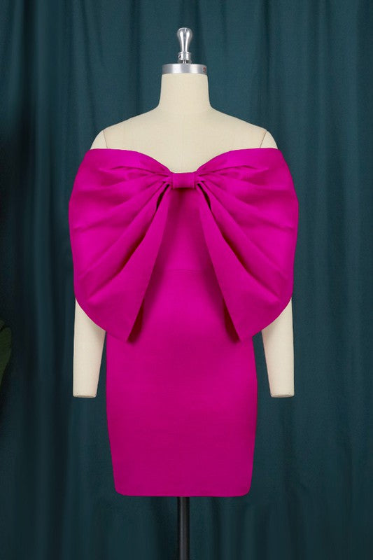 Pink Bow Fashion Dress