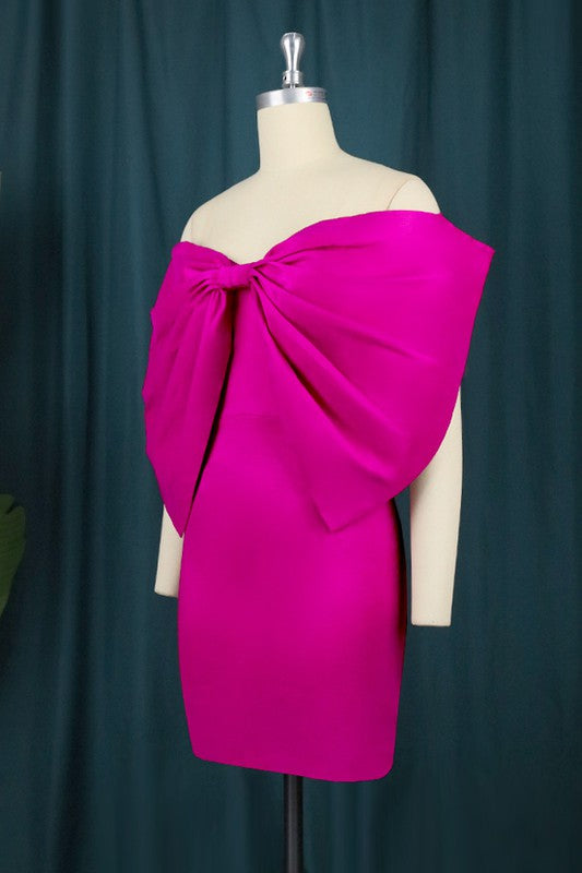 Pink Bow Fashion Dress