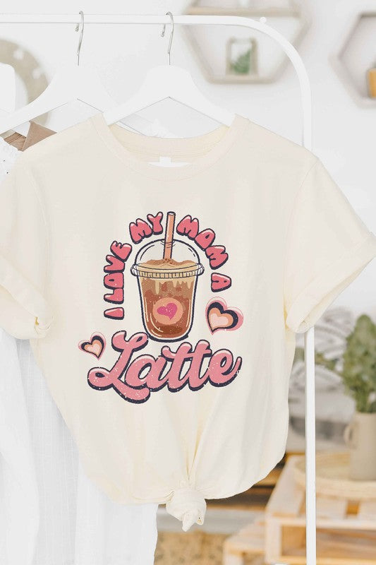 I LOVE MY MOM A LATTE GRAPHIC TEE