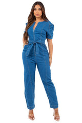 SEXY DENIM JUMPSUIT