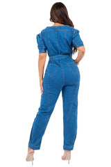 SEXY DENIM JUMPSUIT