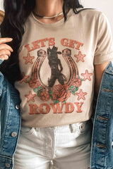 LET'S GET ROWDY GRAPHIC TEE