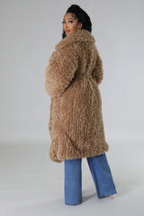 Gorgeous Fuzzy Maxi Coat