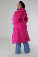 Gorgeous Fuzzy Maxi Coat