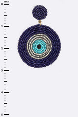 Evil Eye Beaded Statement Earrings