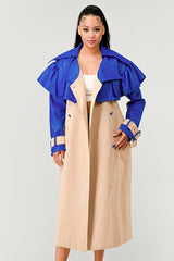 Royal Blue Trench Coat