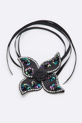 Embellished Flower Convertible Choker