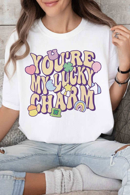 LUCKY CHARM ST PATRICKS GRAPHIC TEE