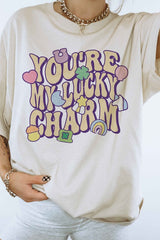 LUCKY CHARM ST PATRICKS GRAPHIC TEE